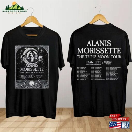 Alanis Morissette The Triple Moon Tour 2024 T-Shirt Concert Shirt Classic Hoodie