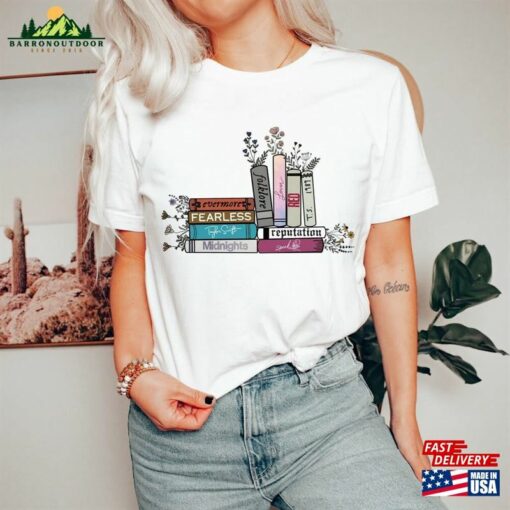 Album As Books Sweatshirt Swift Gift Shirt For 2023 Concert Midnight T-Shirt Classic