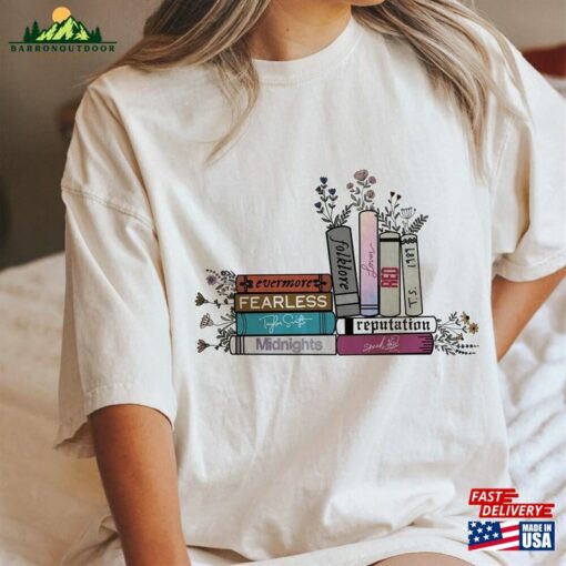 Album As Books Sweatshirt Swift Gift Shirt For 2023 Concert Midnight T-Shirt Classic