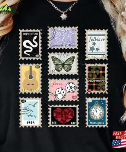 Album Stamps Eras Tour Shirt Swiftie 2023 Hoodie T-Shirt