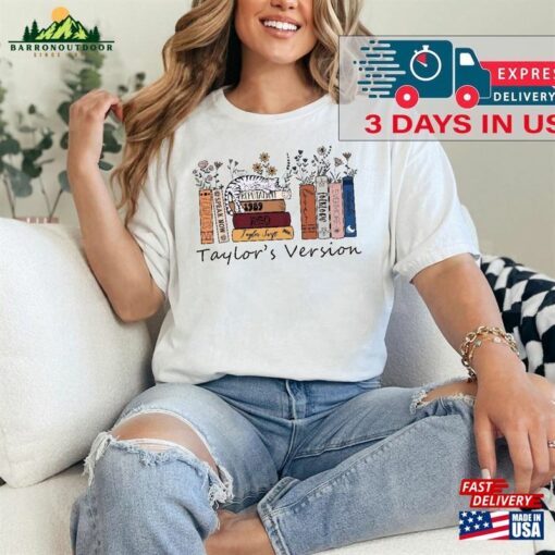 Albums As Books Shirt 3 Day Shipping In The Us Eras Tour Retro Swiftie Taylor T-Shirt Sweatshirt