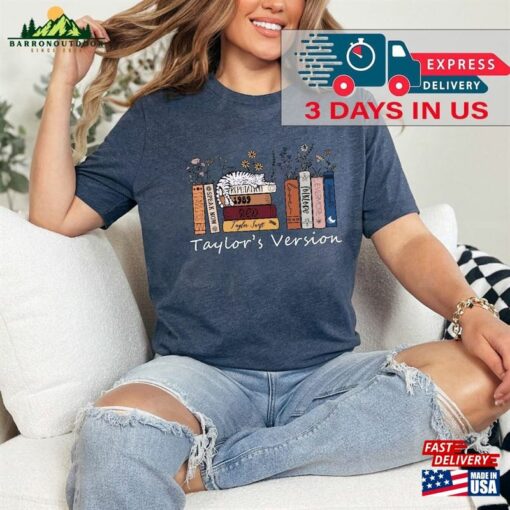 Albums As Books Shirt 3 Day Shipping In The Us Eras Tour Retro Swiftie Taylor T-Shirt Sweatshirt