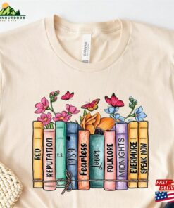 Albums As Books Sweatshirt Trendy Aesthetic For Book Lovers Shirt Taylor Folk Music Unisex T Shirt 4