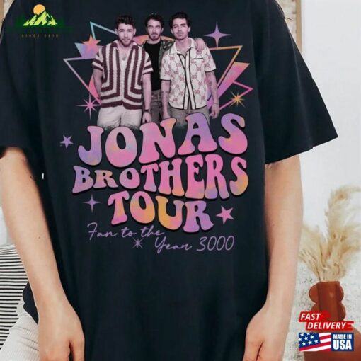 Albums One Night Tour Shirt Jonas In Pink Vintage Unisex Sweatshirt