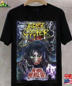 Alice Cooper Shirt Classic Rock Band Tee Music Icon Merchandise T-Shirt Sweatshirt