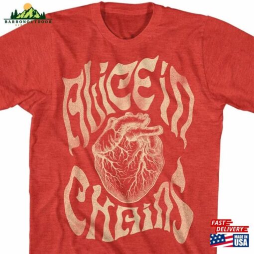 Alice In Chains Heart Red Heather Shirt Sweatshirt Classic