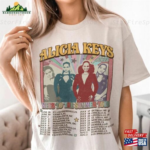 Alicia Keys Music Shirt World Tour 2023 Summer Hoodie Unisex