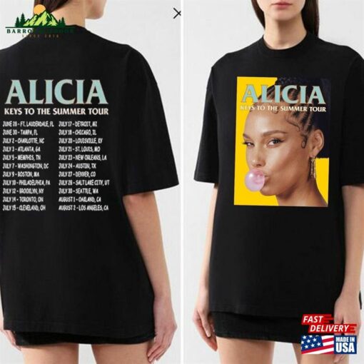 Alicia Keys Music Shirt World Tour 2023 T-Shirt Summer Fan Hoodie Unisex