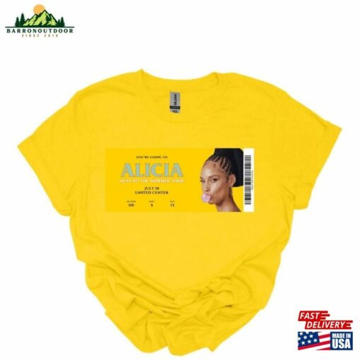 Alicia Keys Music Shirt World Tour 2023 T-Shirt Tee Classic