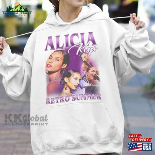 Alicia Keys Retro Summer Tour 2023 Shirt Merch Songs T-Shirt Unisex