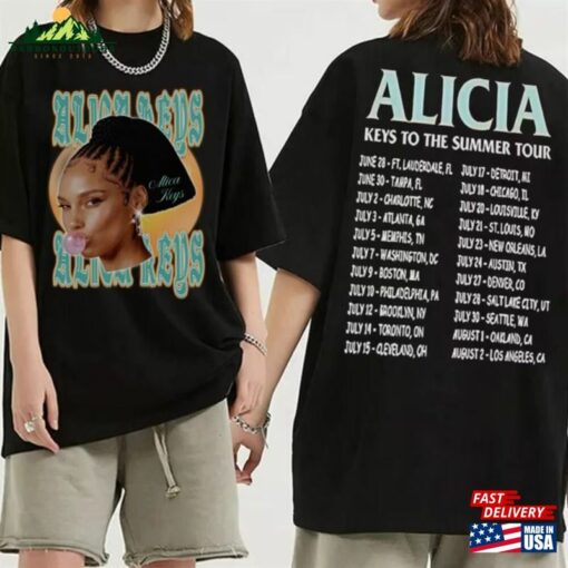 Alicia Keys To The Summer Tour 2023 Shirt Best Of Album Merch Fan Classic Unisex