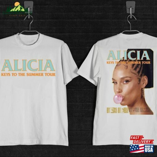 Alicia Keys To The Summer Tour 2023 Shirt Fan American T-Shirt Hoodie