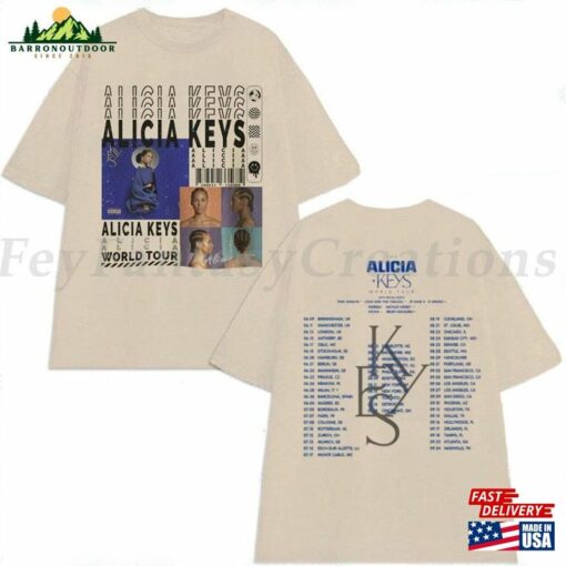 Alicia Keys To The Summer Tour Shirt T-Shirt Merch Sweatshirt Hoodie