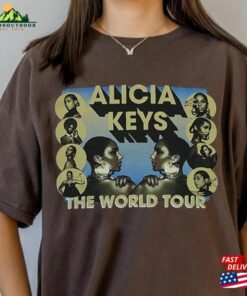 Alicia Keys World Tour 2023 Shirt Summer Unisex Classic Alicia Keys World Tour 2023 Shirt Summer Unisex Classic