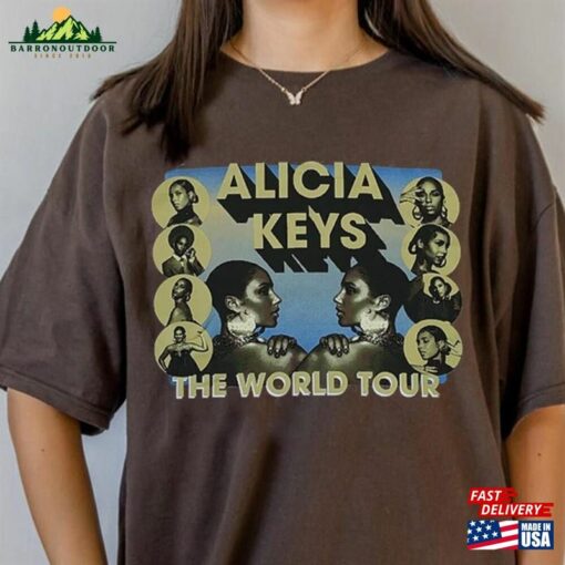 Alicia Keys World Tour 2023 Shirt Summer Unisex Classic