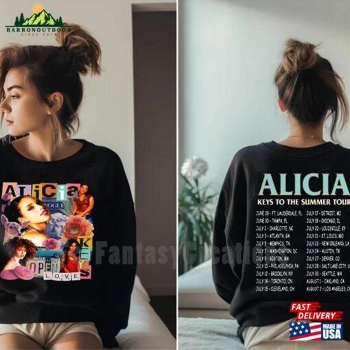 Alicia Keys World Tour 2023 T-Shirt Summer Merch Fan Gift T Sweatshirt Classic