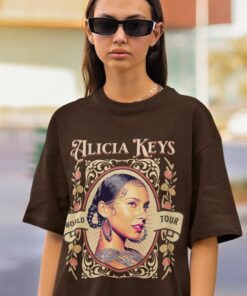 Alicia Keys World Tour Unisex Jersey T-Shirt Hoodie