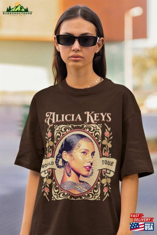 Alicia Keys World Tour Unisex Jersey T-Shirt Hoodie