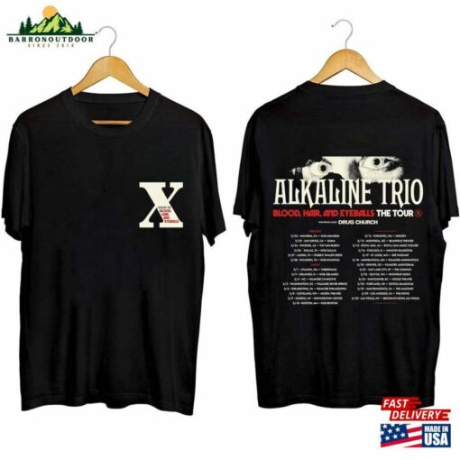 Alkaline Trio Blood Hair And Eyeballs Tour 2024 Shirt Band Fan Concert Classic T-Shirt