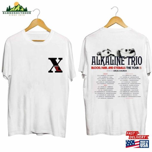 Alkaline Trio Blood Hair And Eyeballs Tour 2024 Shirt Band Fan Concert Classic T-Shirt