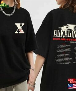Alkaline Trio Blood Hair And Eyeballs Tour 2024 Shirt Band Fan Concert T-Shirt Unisex
