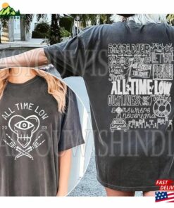 All Time Low Est 2003 T-Shirt Tour 2023 Double Side Shirt Rock Band Classic