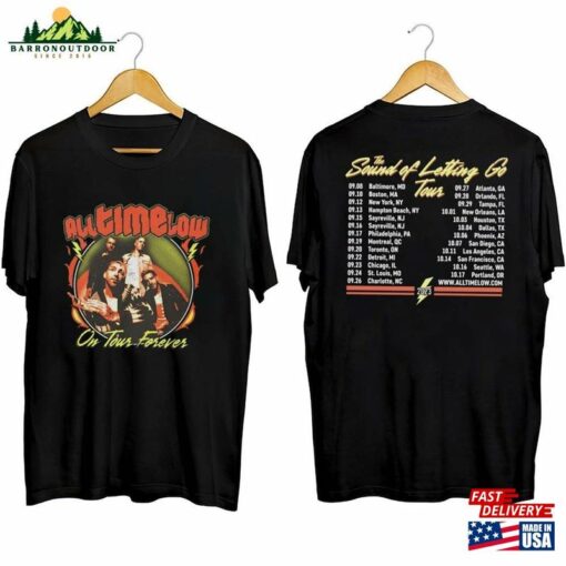 All Time Low On Tour Forever Shirt World Music 2023 Sublimation Design Unisex T-Shirt