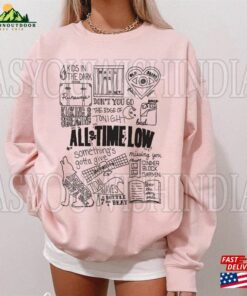 All Time Low Song Doodler T-Shirt Rock Band Shirt Unisex