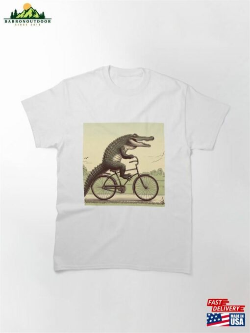 Alligator On A Bike Classic T-Shirt Sweatshirt