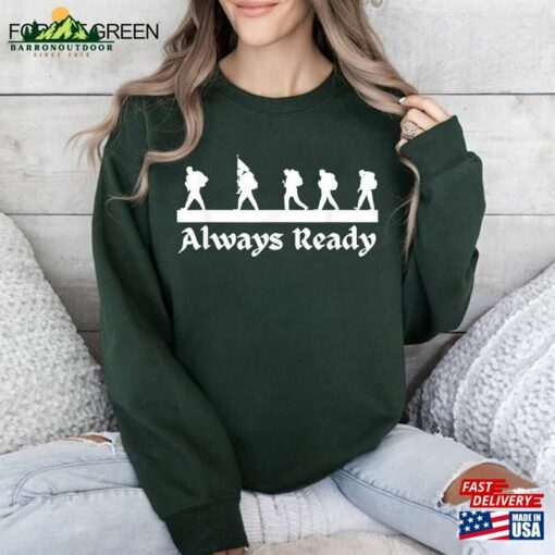 Always Ready! Military Patriot Tribute Usa Armed Forces T-Shirt Hoodie Classic