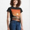 Amber Twilight Sailing Solitude Classic T-Shirt Unisex