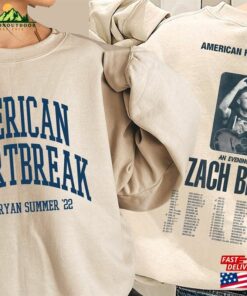 American Heartbreak Tour Sweatshirt Zach Bryan Album Merch Classic Hoodie