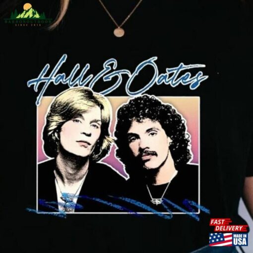 American Pop Rock Duo D Hall N J Oattes T-Shirts Music Vintage Style Concert Tour Merch Classic Sweatshirt