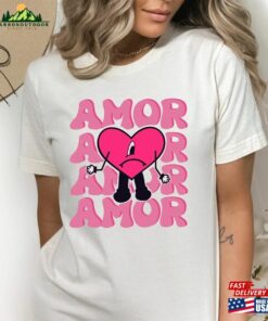 Amor Bad Bunny Heart T Shirt Hoodie Or Sweater Classic Unisex