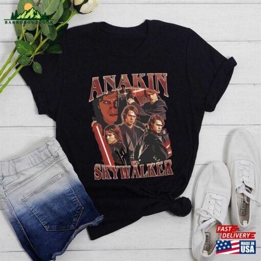 Anakin Skywalker Shirt Vintage 90’Classic Bootleg Top Sweatshirt Unisex