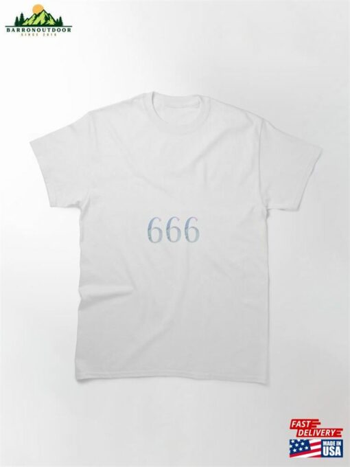 Angel Number Holographic Look Design 666 Classic T-Shirt