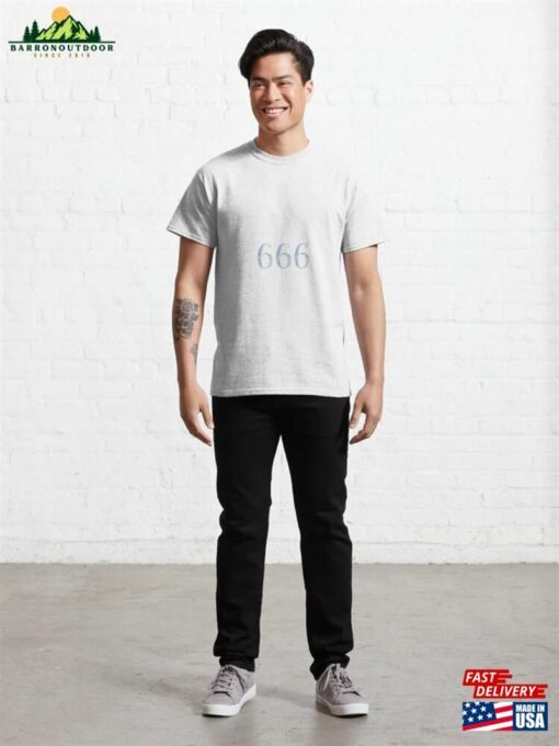 Angel Number Holographic Look Design 666 Classic T-Shirt