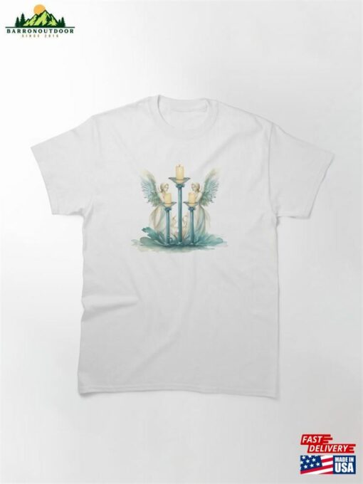 Angelic Harmony Celestial Candles Classic T-Shirt Unisex