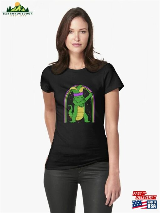 Animal Shirt Old Glory Mardi Gras Dabbing Alligator Jester Tee Classic T-Shirt