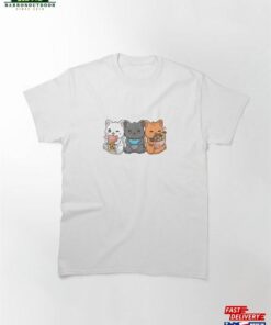 Anime Boba Tea Bubble Gaming Gamer Ramen Cat T-Shirt Sweatshirt Classic