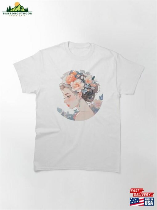 Anime Ethereal Flowers Classic T-Shirt