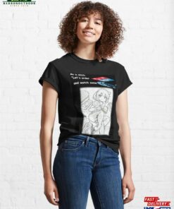 Anime Girl Pizza Boomerang Classic T-Shirt Unisex