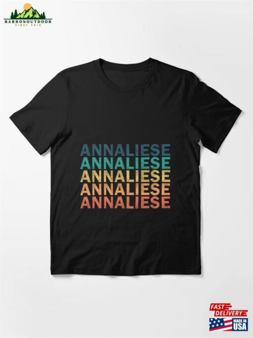 Annaliese Name Vintage Retro Proud Essential T-Shirt Hoodie Sweatshirt