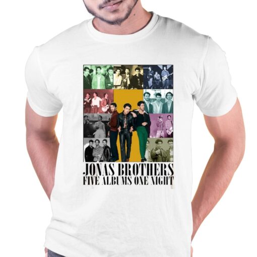 Jonas Brothers Five Albums One Night Shirt