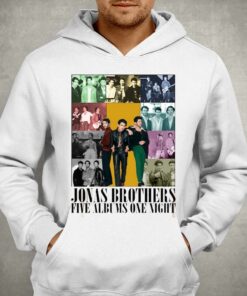 Jonas Brothers Five Albums One Night Shirt 2 Jonas Brothers Five Albums One Night Shirt 3