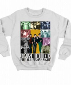 Jonas Brothers Five Albums One Night Shirt 3 Jonas Brothers Five Albums One Night Shirt 4