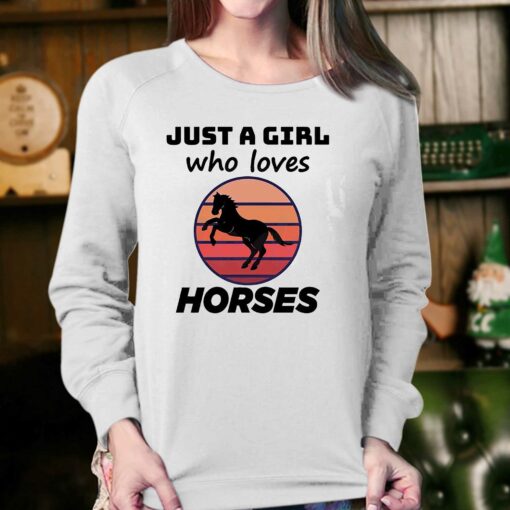 Just A Girl Who Loves Horses Vintage Shirt