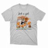Just A Woman Who Loves Fall And Bowling Green Falcons Peanuts Cartoon T-shirt
