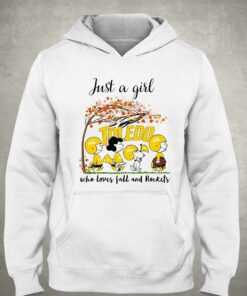 Just A Woman Who Loves Fall And Toledo Rockets Peanuts Cartoon T-shirt 2 Just A Woman Who Loves Fall And Toledo Rockets Peanuts Cartoon T shirt 3
