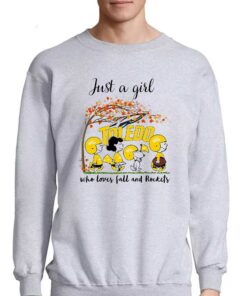 Just A Woman Who Loves Fall And Toledo Rockets Peanuts Cartoon T-shirt 3 Just A Woman Who Loves Fall And Toledo Rockets Peanuts Cartoon T shirt 4